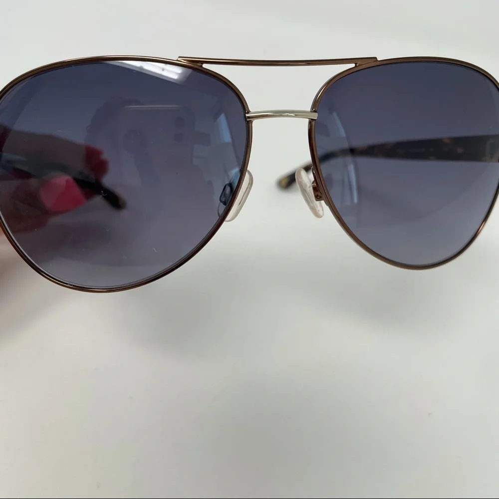 Anne Klein‎ Brown Blue Tortoise Sunglasses